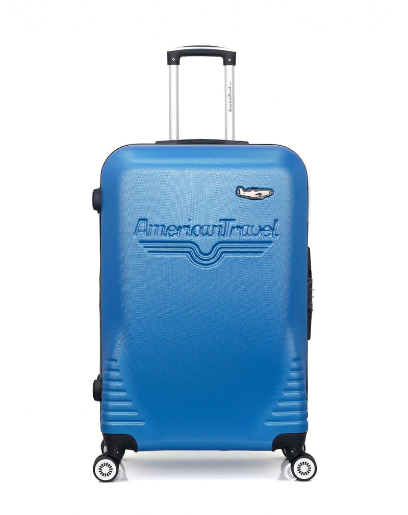 AMERICAN TRAVEL - VALISE GRAND FORMAT ABS DC 4 ROUES 75 CM