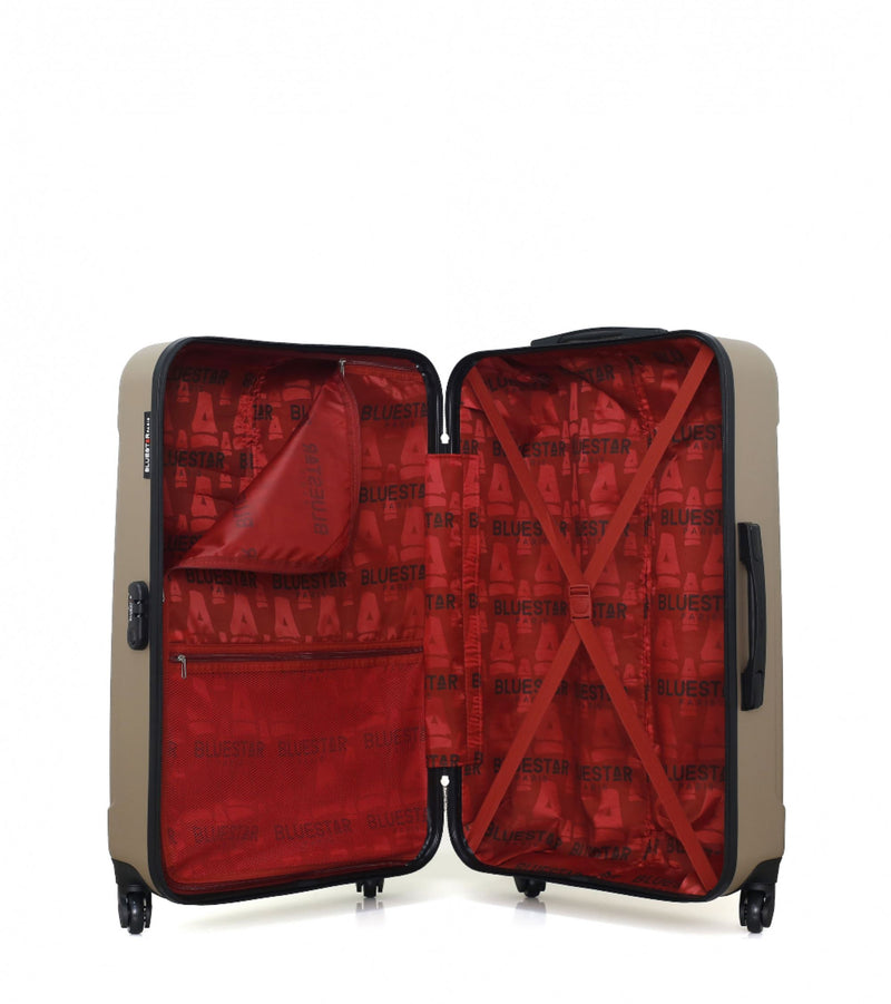 BLUESTAR - Valise Grand Format ABS NAPOLI  4 Roues 75 cm
