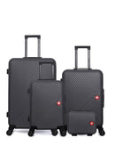 SWISS KOPPER - LOT DE 4 - Valise Grand Format, Valise Week-end, Valise Cabine et Vanity SPIEZ