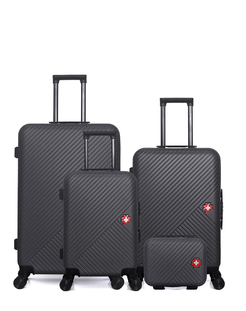 SWISS KOPPER - LOT DE 4 - Valises grand format, weekend, cabine et vanity SPIEZ