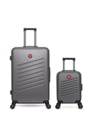 SWISS KOPPER - LOT DE 2 - Valise Grand Format et Valise Cabine XXS ZURICH