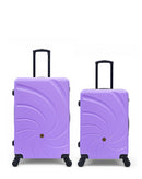 Lot de 2 Valises Rigides Grand Format et Taille Moyenne SERENA