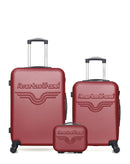AMERICAN TRAVEL - Lot de 3 - Valise weekend, valise cabine et vanity CHELSEA