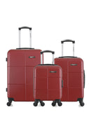 BLUESTAR - LOT DE 3 - Valises weekend, cabine et cabine XXS MIAMI