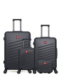 SWISS KOPPER - LOT DE 4 - Valise Grand Format, Valise Week-end, Valise Cabine XXS et Vanity ZURICH