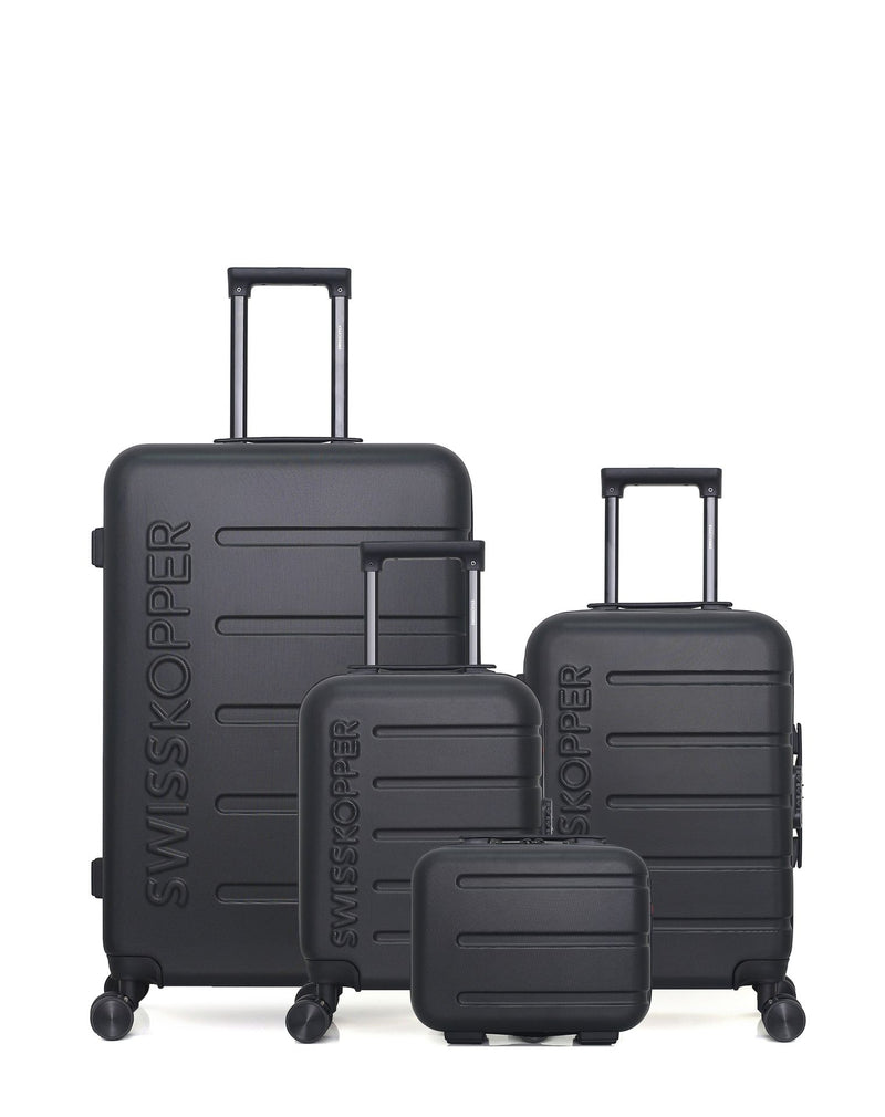 SWISS KOPPER - LOT DE 4 - Valises grand format, cabine, cabine XXS et vanity AIGLE