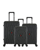 Lot de 3 Valises Rigides Taille Moyenne, Cabine et Cabine XS ODEON