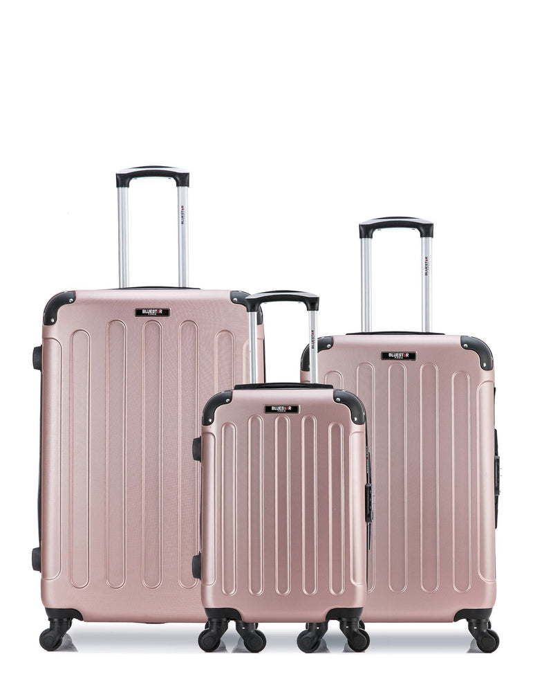 BLUESTAR - LOT DE 3 - Valises grand format, weekend et cabine MADRID