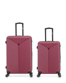 Lot de 2 Valises Rigides Grand Format et Taille Moyenne GAITE