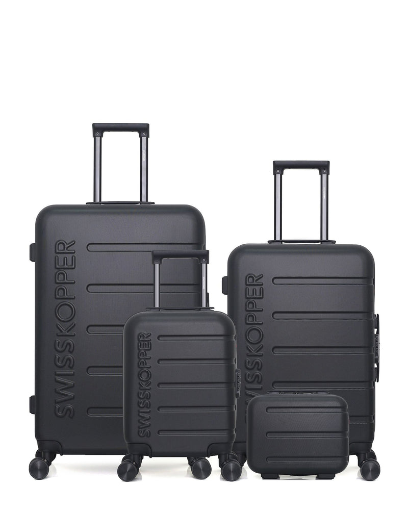SWISS KOPPER - LOT DE 4 - Valises grand format, weekend, cabine XXS et vanity AIGLE