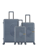 Lot de 3 Valises Rigides Grand Format, Taille Moyenne et Cabine XS CELIA