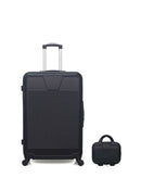 WAVE PARIS - Lot de 2 - Valises Grand Format et Vanity SELENGA