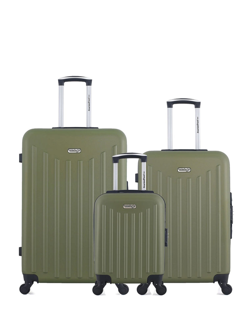 AMERICAN TRAVEL - LOT DE 3 - Valises grand format, weekend et cabine XXS BROOKLYN