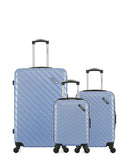 BLUESTAR - LOT DE 3 - Valises grand format, cabine et cabine XXS CITE
