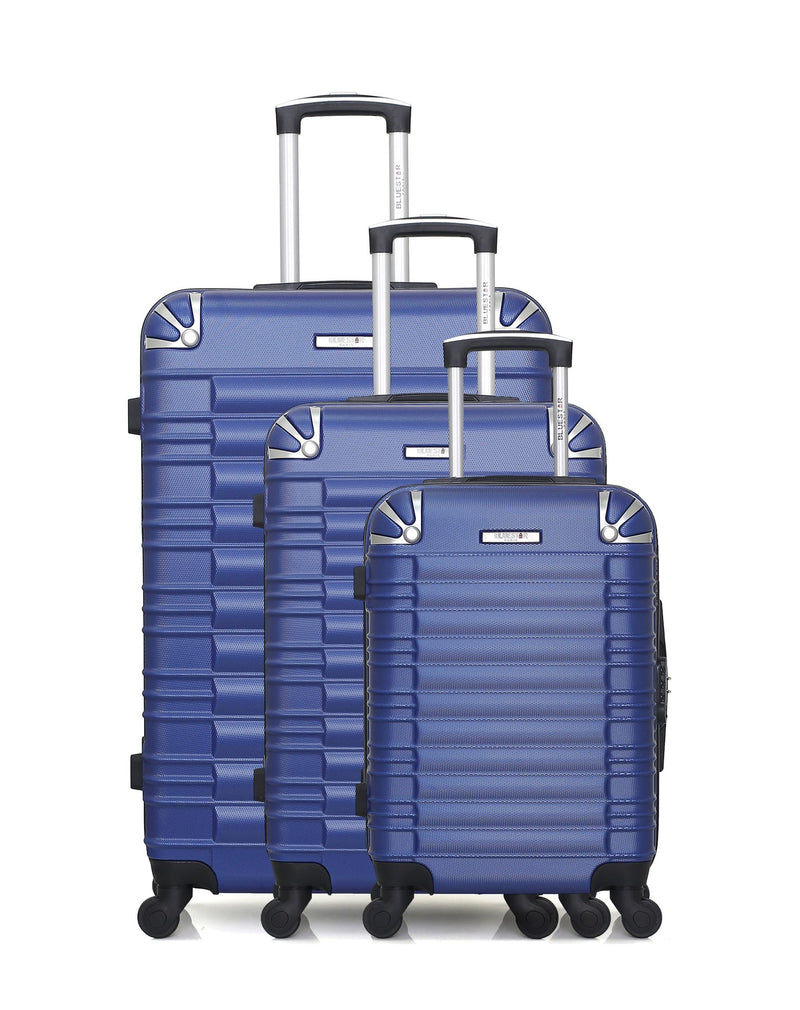 BLUESTAR - Set de 3 Valises LIMA 75 cm 4 Roues