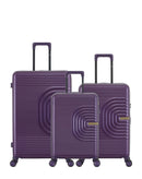 Lot de 3 Valises Rigides Grand Format, Taille Moyenne et Cabine CELIA