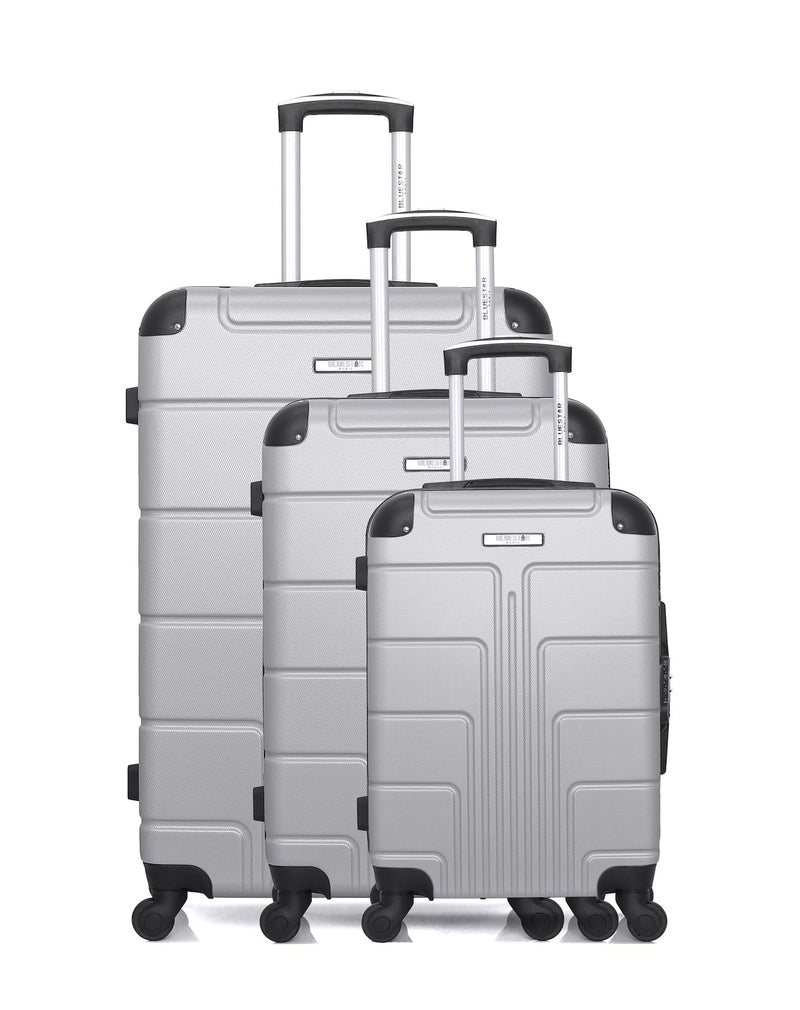 BLUESTAR - Set de 3 Valises OTTAWA 75 cm 4 Roues