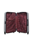 AMERICAN TRAVEL - LOT DE 2 - Valise Grand Format et Valise Cabine XXS BROOKLYN