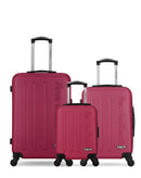 AMERICAN TRAVEL - Lot de 3 - Valises weekend, cabine et cabine XXS BRONX