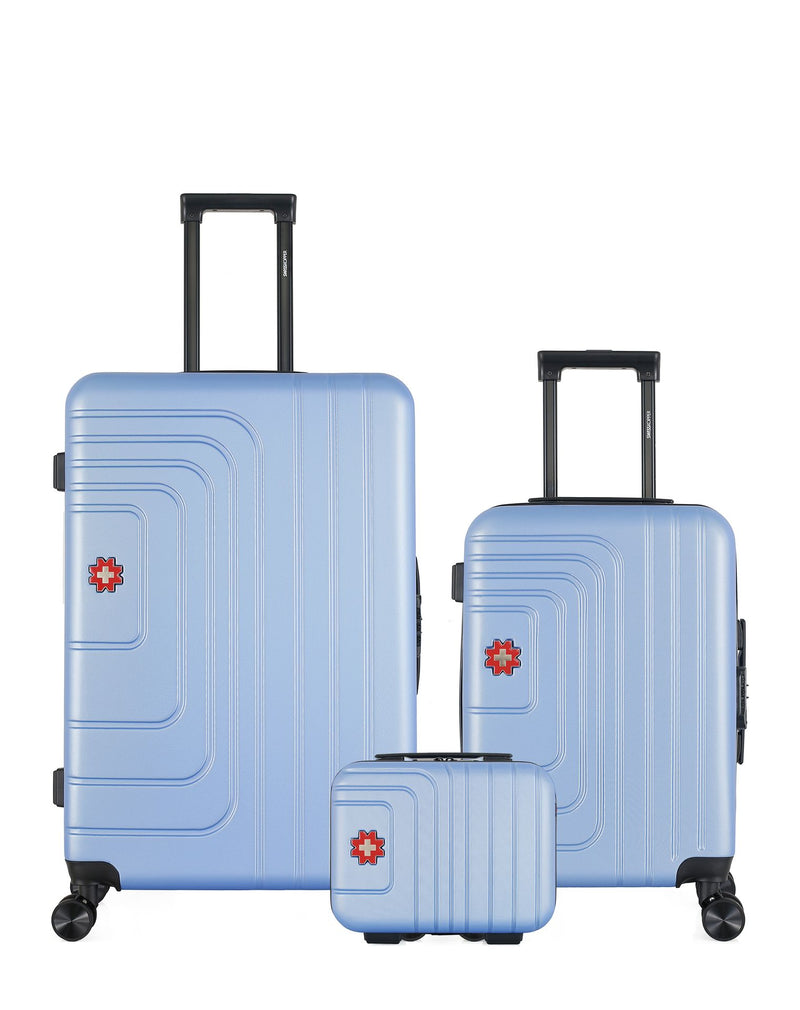 SWISS KOPPER - LOT DE 3 - Valise Grand Format, Valise Cabine et Vanity RUTI