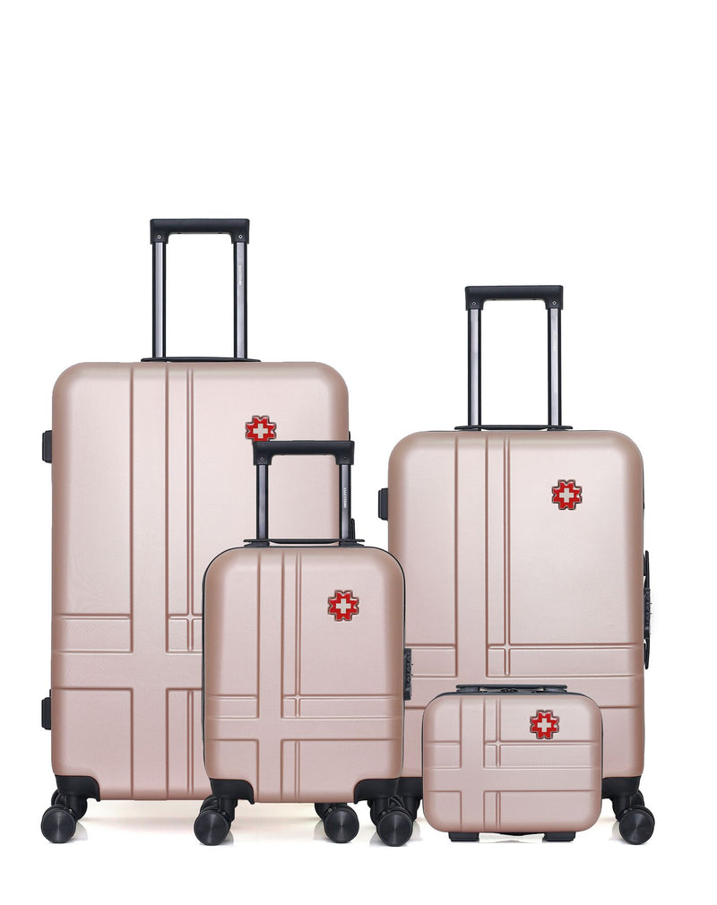 SWISS KOPPER - LOT DE 4 - Valise Grand Format, Valise Week-end, Valise Cabine XXS et Vanity USTER