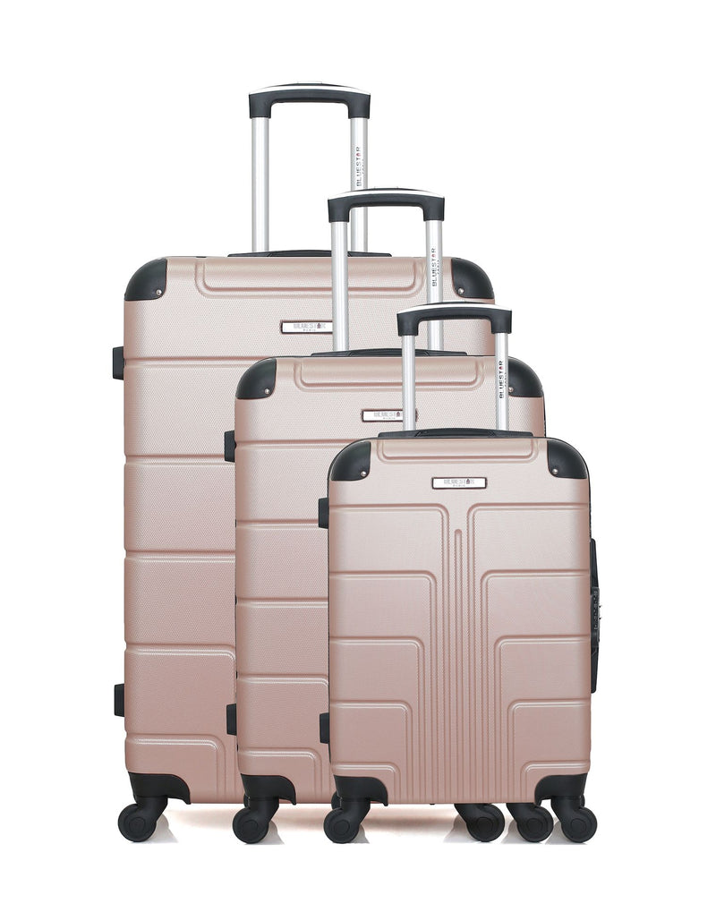 BLUESTAR - Set de 3 Valises OTTAWA 75 cm 4 Roues