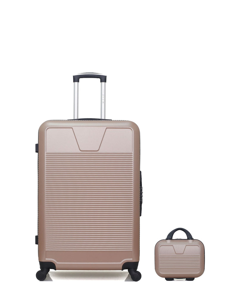 WAVE PARIS - Lot de 2 - Valises Grand Format et Vanity SELENGA