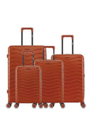 Lot de 4 Valises Rigides Grand Format, Taille Moyenne, Cabine et Cabine XS SEATTLE