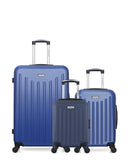 AMERICAN TRAVEL - LOT DE 3 - Valises grand format, cabine et cabine XXS BROOKLYN