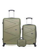 WAVE PARIS - Lot de 3 - Valises Grand Format, Cabine et Vanity AMAZONE