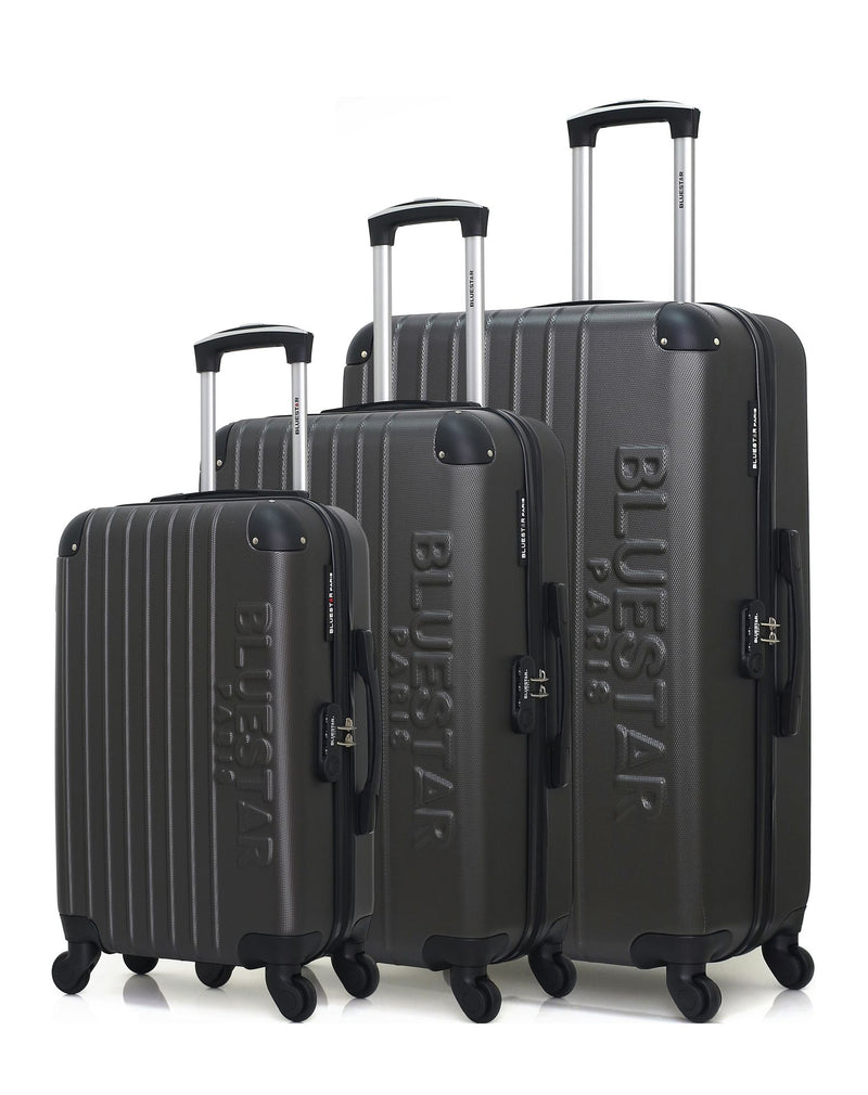 BLUESTAR - Set de 3 Valises BUCAREST 75 cm 4 Roues