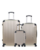 AMERICAN TRAVEL - LOT DE 3 - Valises grand format, weekend et cabine XXS BUDAPEST