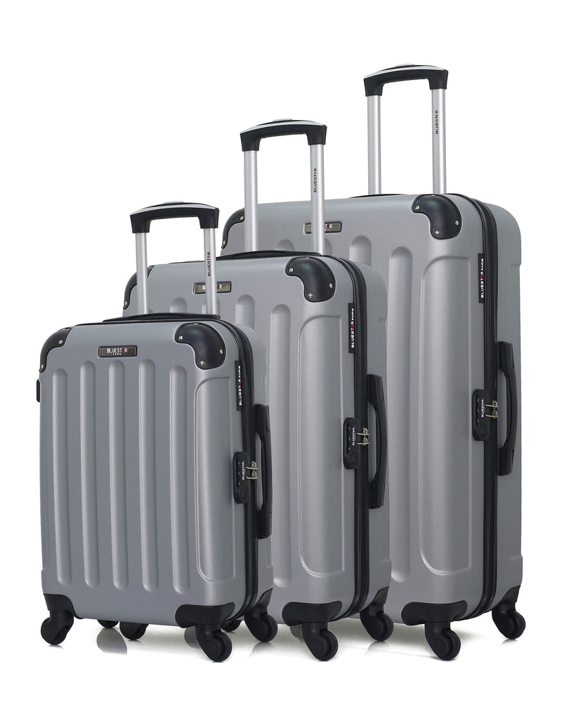 BLUESTAR - Set de 3 Valises MADRID 75 cm 4 Roues