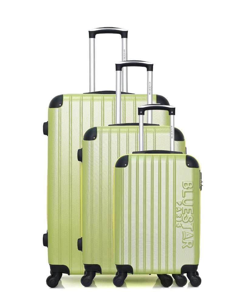 BLUESTAR - Set de 3 Valises BUCAREST 75 cm 4 Roues