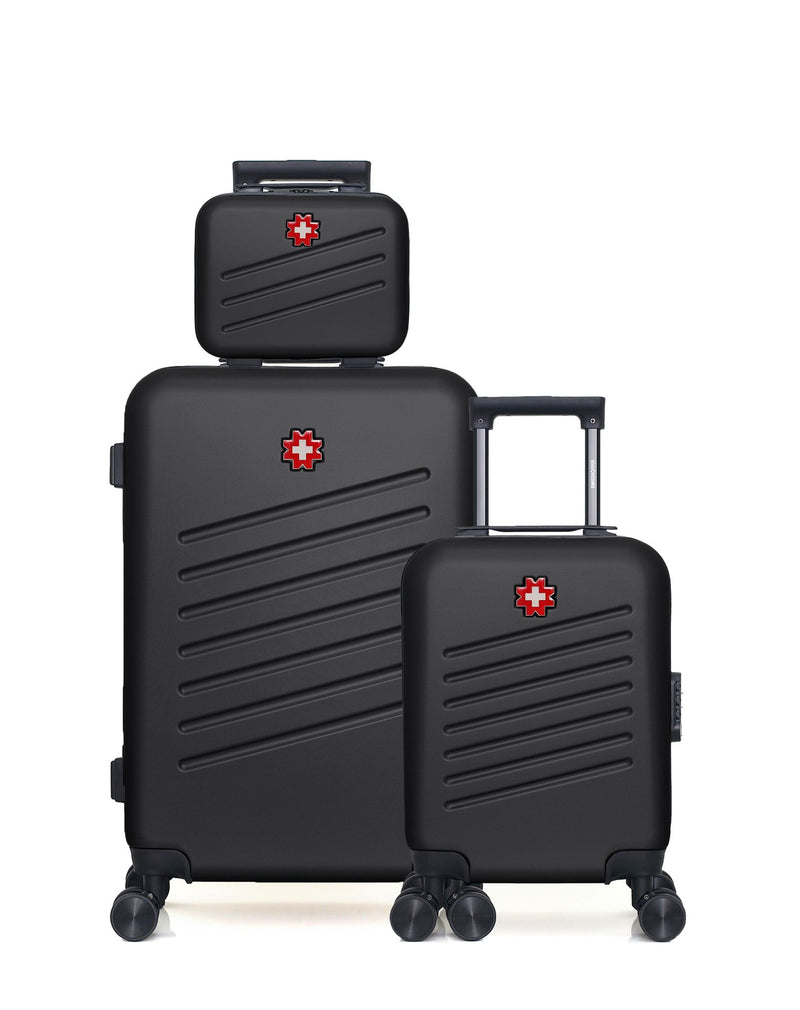 SWISS KOPPER  -  Lot de 3  -  Valise weekend , valise cabine XXS et vanity ZURICH