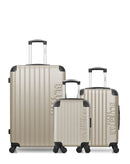 BLUESTAR - LOT DE 3 - Valises grand format, cabine et cabine XXS BUCAREST