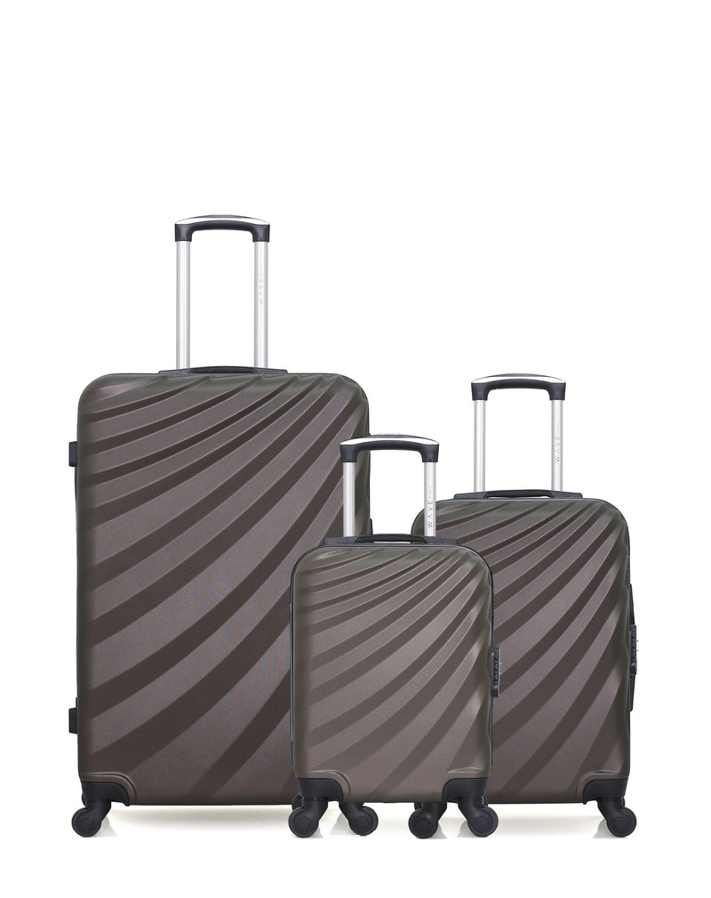 WAVE PARIS - LOT DE 3 - Valises grand format, cabine et cabine XXS DANUBE