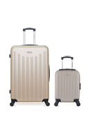 AMERICAN TRAVEL - LOT DE 2 - Valise Grand Format et Valise Cabine XXS BROOKLYN