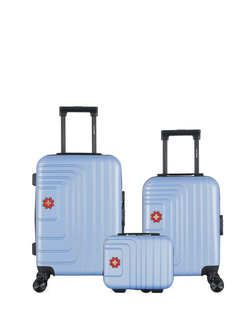 SWISS KOPPER - LOT DE 3 - Valises cabine, cabine XXS et vanity RUTI
