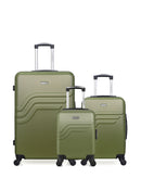 AMERICAN TRAVEL - LOT DE 3 - Valises grand format, cabine et cabine XXS QUEENS