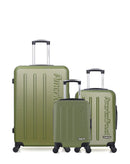AMERICAN TRAVEL - LOT DE 3 - Valises grand format, cabine et cabine XXS BRONX