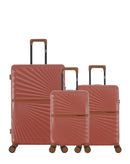 Lot de 3 Valises Rigides Grand Format, Cabine et Cabine XS OAKLAND