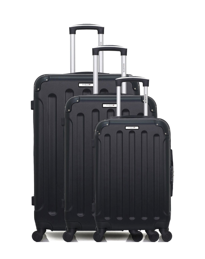 BLUESTAR - Set de 3 Valises MADRID 75 cm 4 Roues
