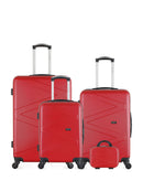 WAVE PARIS - Lot de 4 - Valises Grand Format, Weekend, Cabine et Vanity AMAZONE