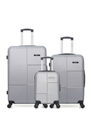 BLUESTAR - LOT DE 3 - Valises grand format, weekend et cabine XXS MIAMI