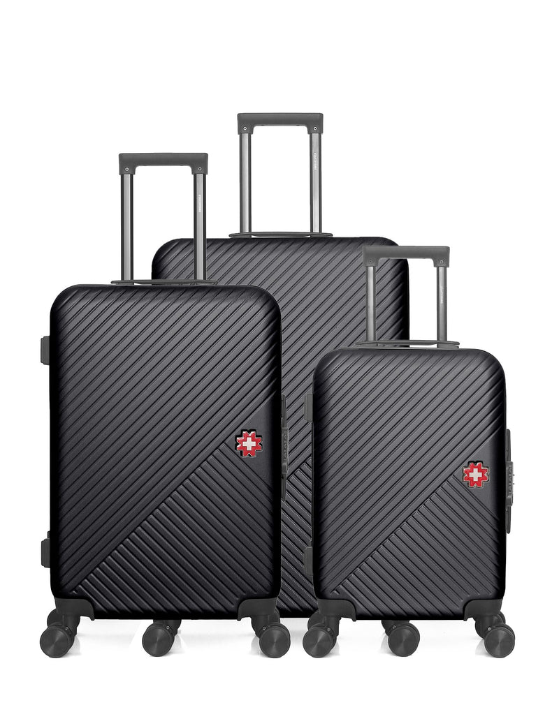 SWISS KOPPER  -  Lot de 3  -  Valise grand format, valise weekend et valise cabine SPIEZ