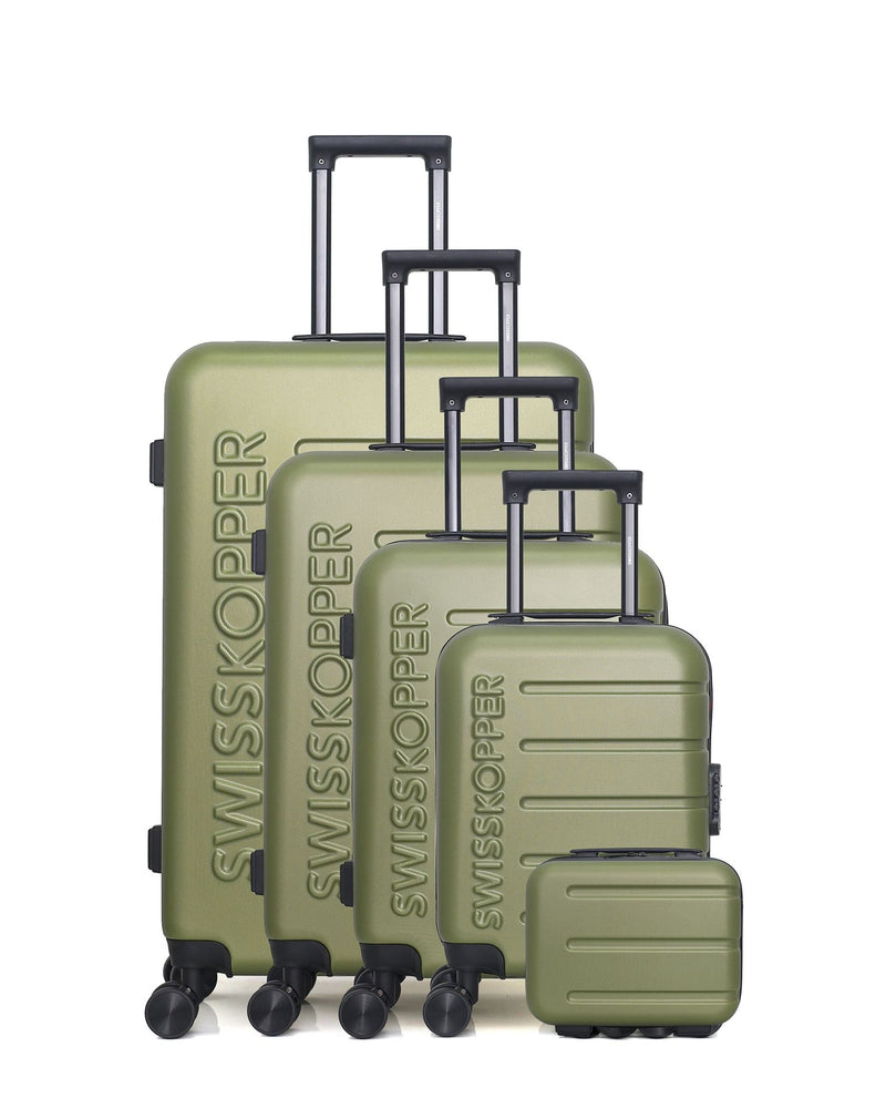 SWISS KOPPER - Set de 5 Valises AIGLE-U 75 cm 4 Roues