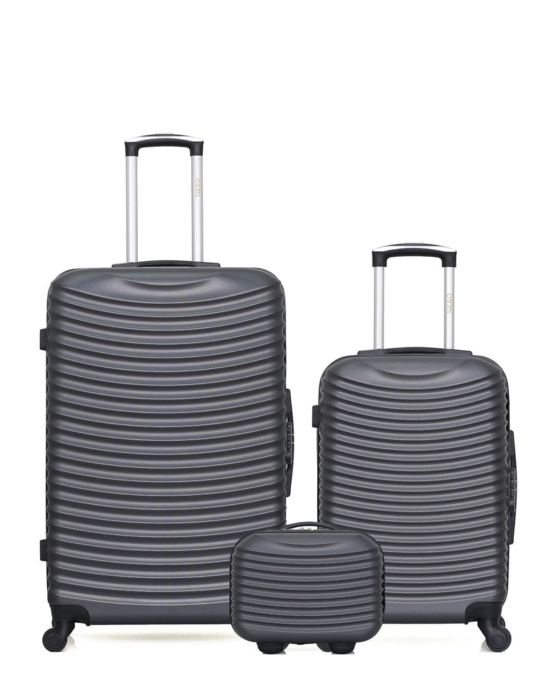 HERO - Lot de 3 - Valises grand format, cabine et vanity ETNA