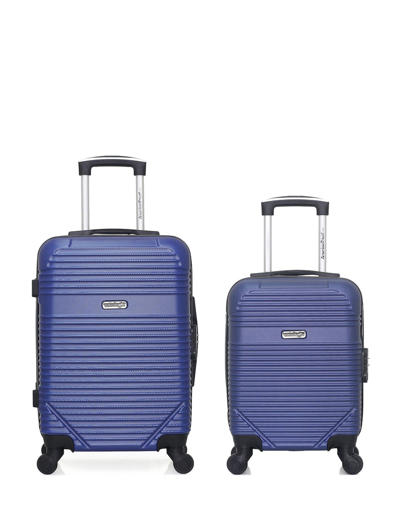 AMERICAN TRAVEL - Lot de 2 - Valises cabine et cabine XXS MEMPHIS