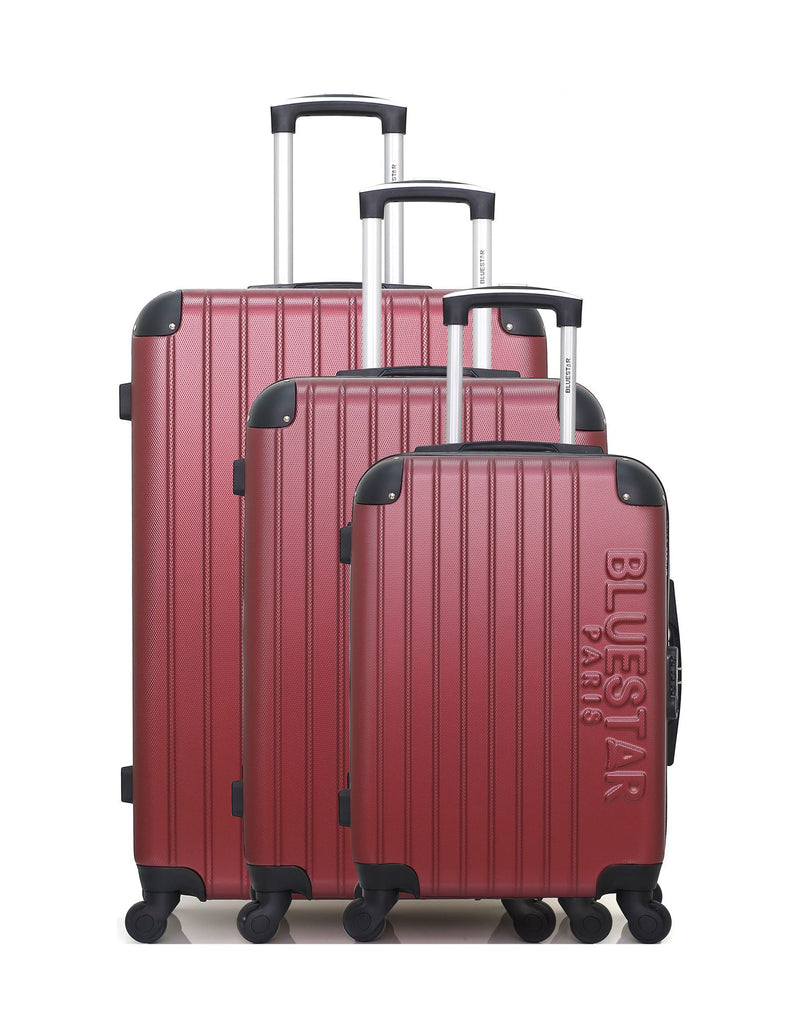 BLUESTAR - Set de 3 Valises BUCAREST 75 cm 4 Roues